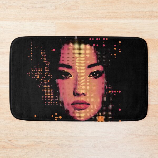 Item preview, Neon Halftone Asian Beauty designed and sold by ClubVacay.