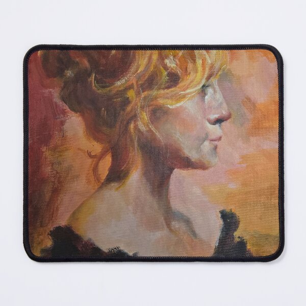 Item preview, Romantic Profile Female Fine Art Painting designed and sold by jadexjournal.