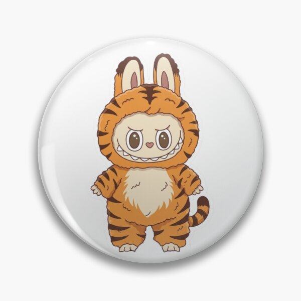 Item preview, Cute Tiger Labubu Style Monster Character designed and sold by rissershop.