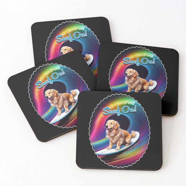 Item preview, Surf On Golden Retriever designed and sold by Karen Wood.
