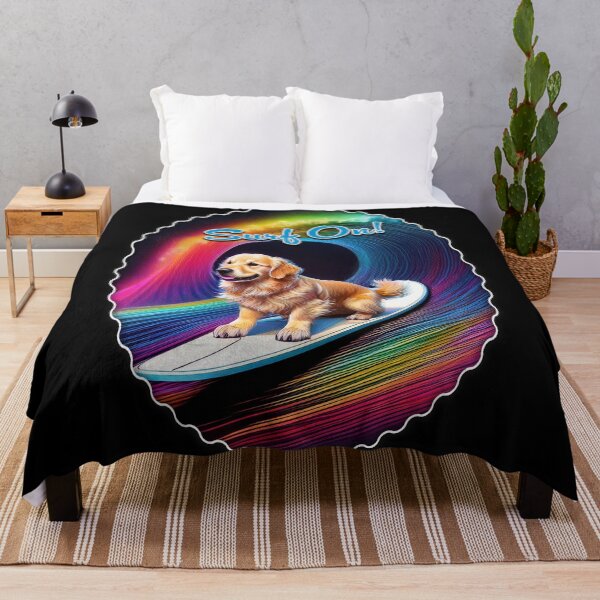 Item preview, Surf On Golden Retriever designed and sold by Karen Wood.
