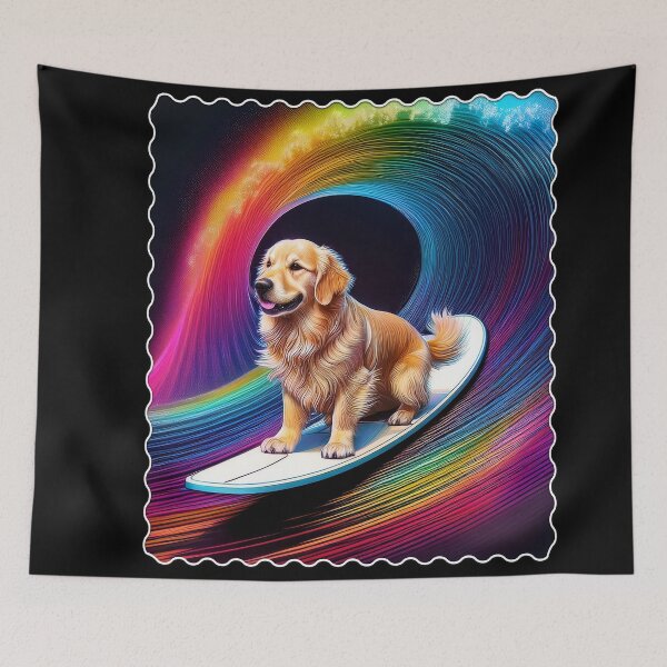 Item preview, Golden Retriever Surfing designed and sold by Karen Wood.