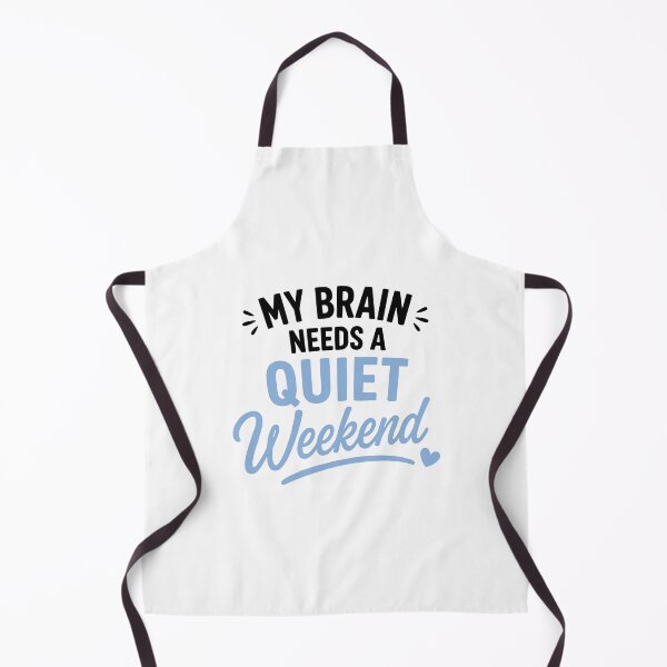 Item preview, My Brain Needs A Quiet Weekend Introvert Humor Quote designed and sold by Gift Phrase Studio.