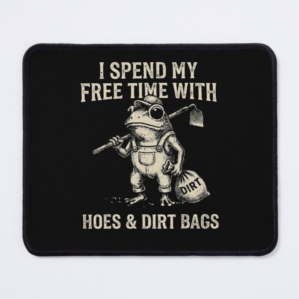 Item preview, Funny Gardening Frog Pun - Hoes and Dirt Bags Vintage Design designed and sold by haitrieuic96.