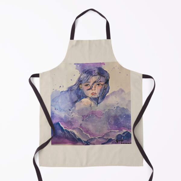 Item preview, Dreamy Purple Watercolor Female Portrait Paintingemale Fine Art Painting designed and sold by jadexjournal.