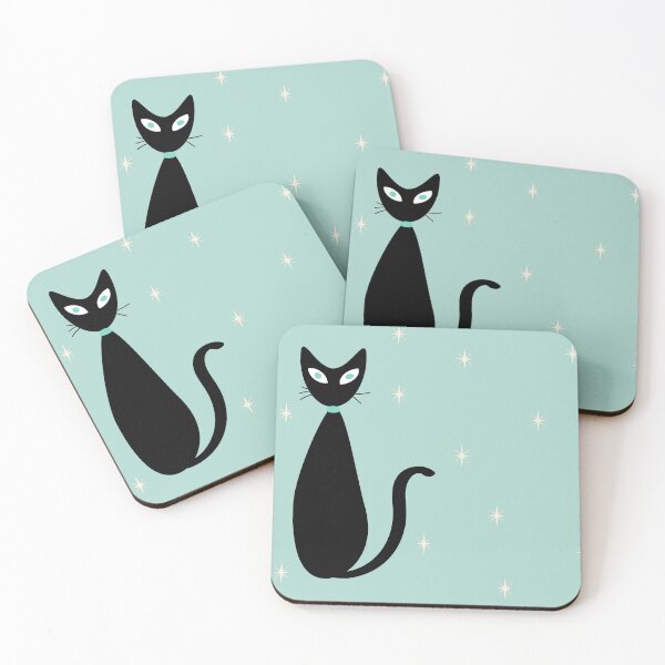 Item preview, Mid Century Modern Atomic Cat (Atomic Cat Collection) designed and sold by Pixels & Paint.