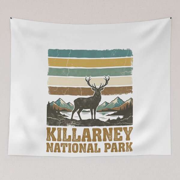 Item preview, Killarney National Park Ireland Deer Wildlife Mountains Lake Hiking Travel designed and sold by Simsimah26Parks.