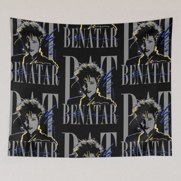Item preview, PAT 80S STYLE SKETCH BLACK BACKGROUND designed and sold by DiscoDiscoMx.