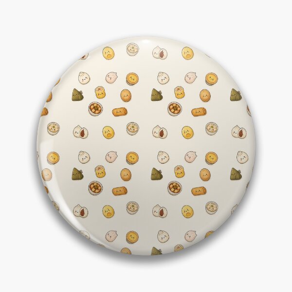 Item preview, Cute kawaii dim sum seamless pattern designed and sold by TheDailyRepeat.