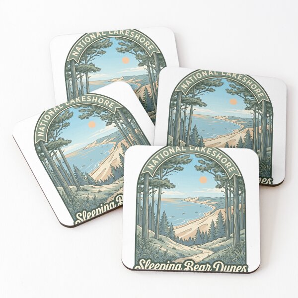 Item preview, National Lakeshore Sleeping Bear Dunes Michigan Travel Hiking Outdoors designed and sold by Simsimah26Parks.