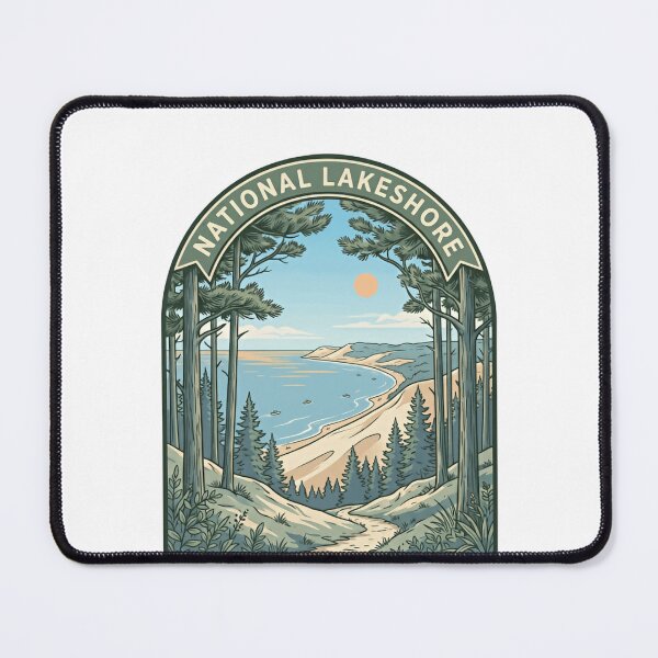 Item preview, National Lakeshore Sleeping Bear Dunes Michigan Travel Hiking Outdoors designed and sold by Simsimah26Parks.