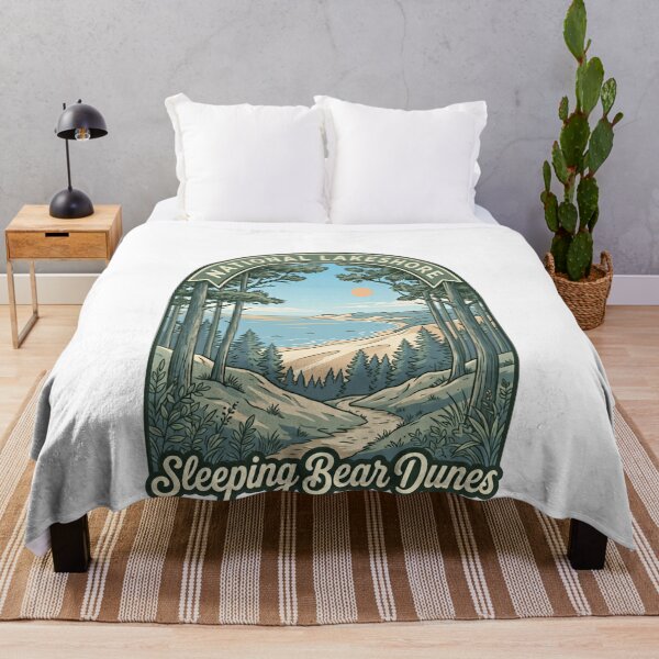 Item preview, National Lakeshore Sleeping Bear Dunes Michigan Travel Hiking Outdoors designed and sold by Simsimah26Parks.