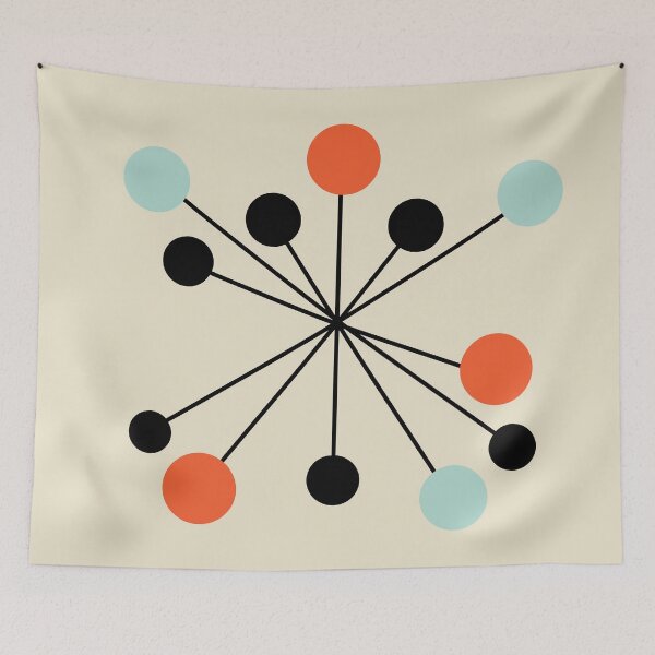 Item preview, Mid Century Modern Design (Atomic Cat Collection) designed and sold by CreatifyArtHub.