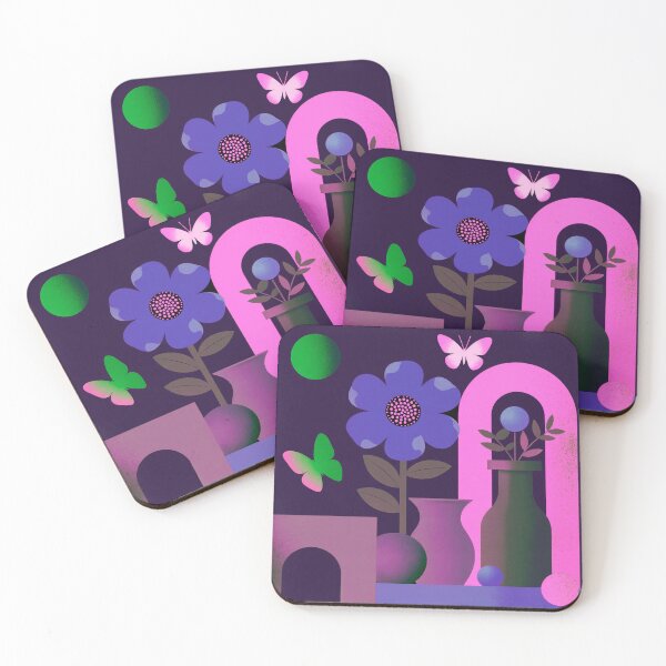 Item preview, Dream Portal Bloom | Neon Purple Botanical Art designed and sold by joycrysstudio.