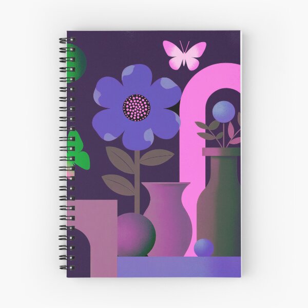 Item preview, Dream Portal Bloom | Neon Purple Botanical Art designed and sold by joycrysstudio.