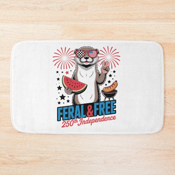 Item preview, 250th Independence 4th of July Feral and Free Otter designed and sold by grounabslaninal.