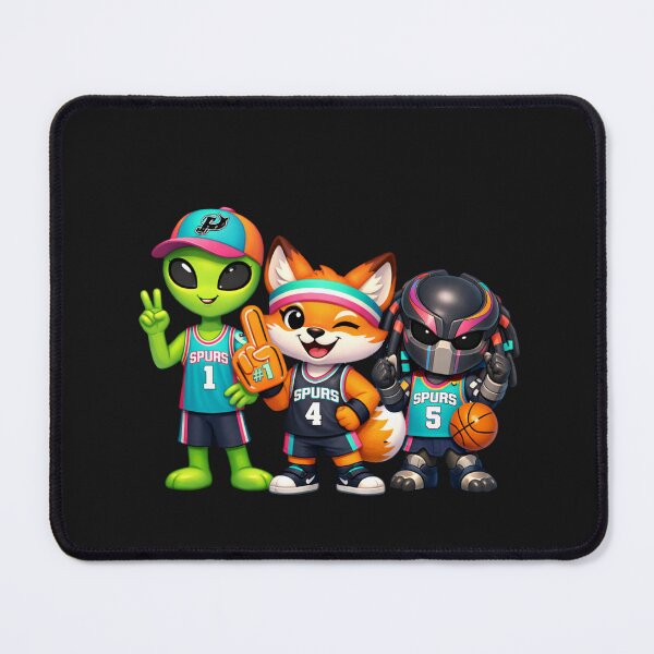 Item preview, Cute Alien Fox Monster Basketball Fan Team designed and sold by Tsugraf Designs.