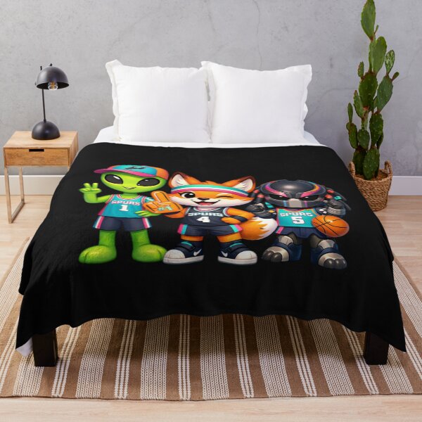 Item preview, Cute Alien Fox Monster Basketball Fan Team designed and sold by Tsugraf Designs.
