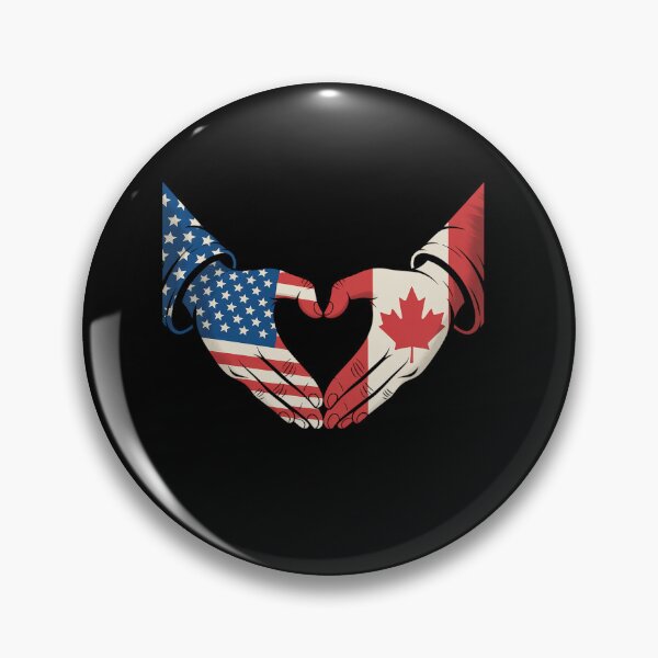 Item preview, Half Canadian Half American Canada USA Flag Heart designed and sold by grounabslaninal.