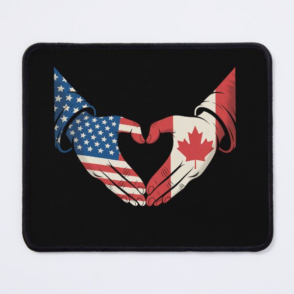 Item preview, Half Canadian Half American Canada USA Flag Heart designed and sold by grounabslaninal.