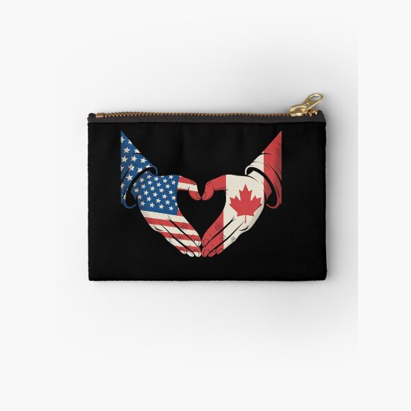 Item preview, Half Canadian Half American Canada USA Flag Heart designed and sold by grounabslaninal.