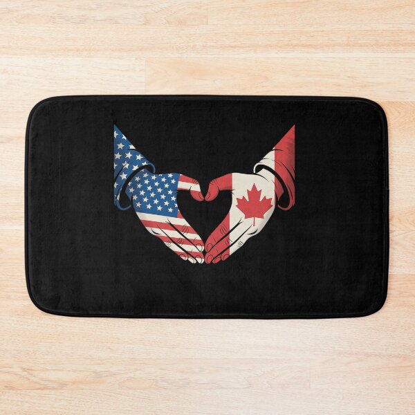 Item preview, Half Canadian Half American Canada USA Flag Heart designed and sold by grounabslaninal.