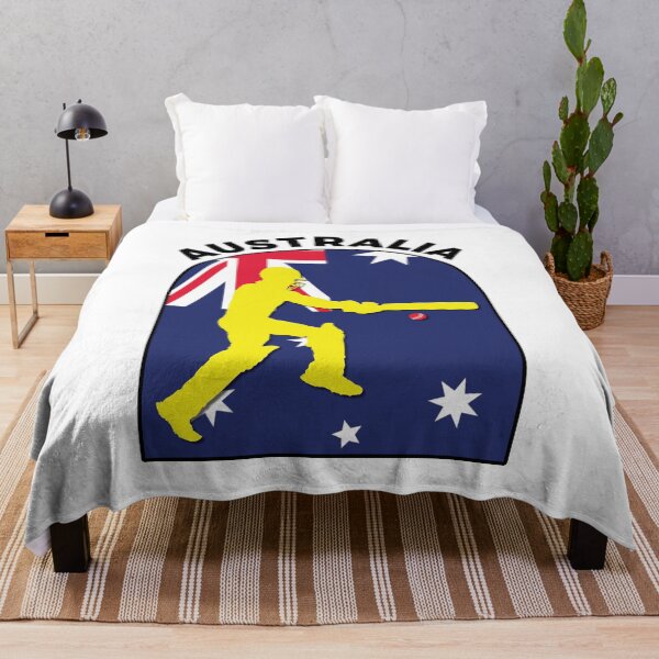 Artikelvorschau, Australien-Kricket-Kricketspieler-Schlagmann-Australien-Flagge - Kricket-Fans entworfen und verkauft von DPattonPD.
