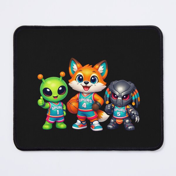Item preview, Cute Alien Fox Monster Basketball Team Chibi Art designed and sold by Tsugraf Designs.