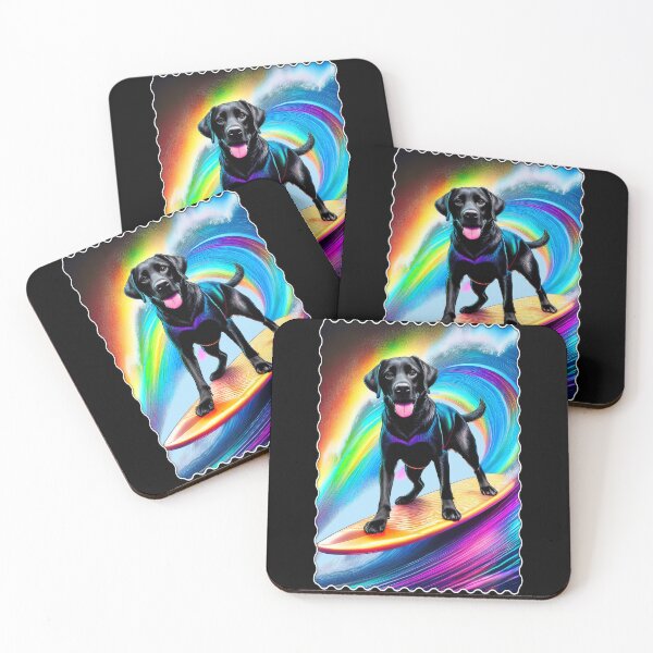 Item preview, Black Labrador Surfing designed and sold by Karen Wood.