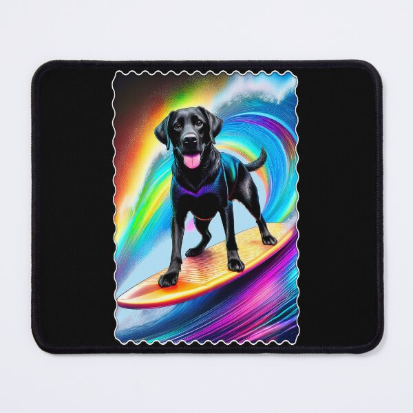 Item preview, Black Labrador Surfing designed and sold by Karen Wood.