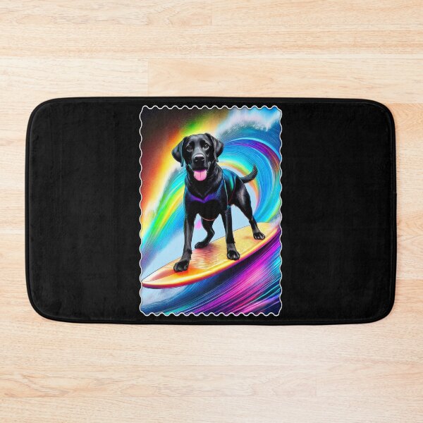 Item preview, Black Labrador Surfing designed and sold by Karen Wood.