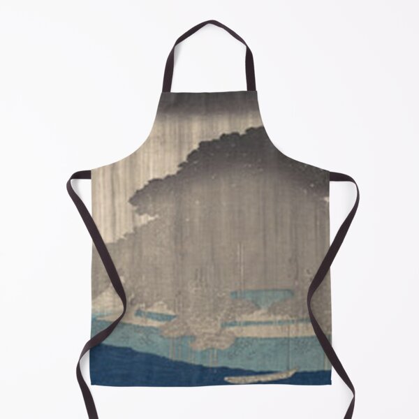 Item preview, Hiroshige Karasaki Night Rain Omi Hakkei Japanese Woodblock Print designed and sold by vekotpu.