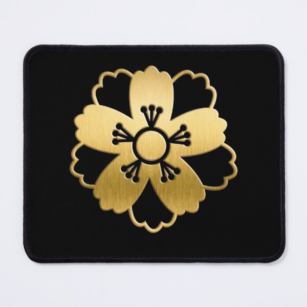 Item preview, Luxury Gold Floral Emblem | Elegant Black Pattern Art designed and sold by Rawafi Art Studio.