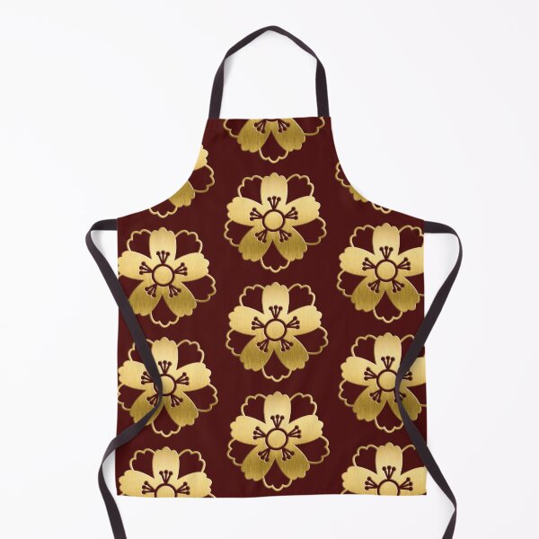 Item preview, Luxury Gold Floral Emblem | Elegant Black Pattern Art designed and sold by Rawafi Art Studio.