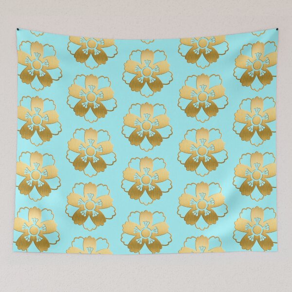 Item preview, Luxury Gold Floral Emblem | Elegant Black Pattern Art designed and sold by Rawafi Art Studio.