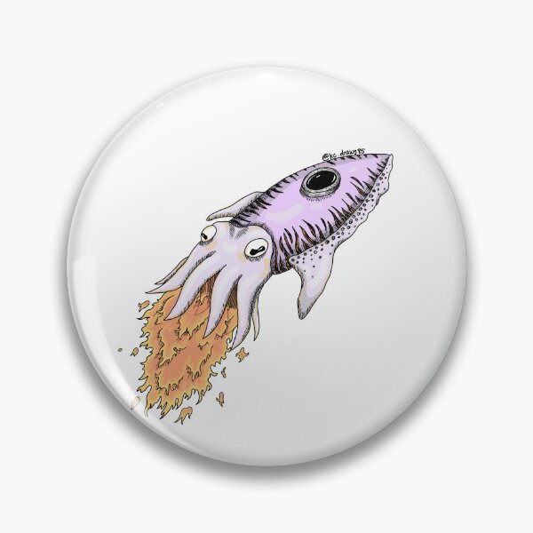 Item preview, Cuttlefish Rocket Ship designed and sold by kc.draws.