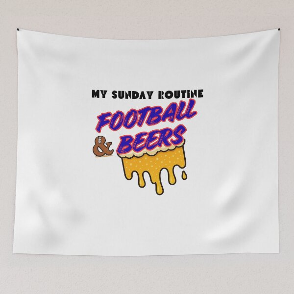 Item preview, Buffalo Bills My Sunday Routine Football and Beers designed and sold by ThatFootball12.