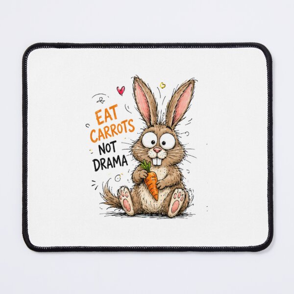 Item preview, Funny Rabbit Carrot - Animated Humor Without Drama designed and sold by NABPOD.