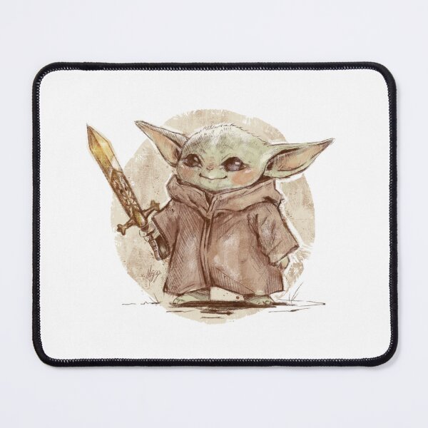 Item preview, BABY YODA WARRIOR ORANGE AMBER designed and sold by melyverso.