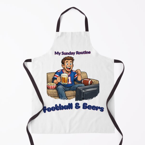 Item preview, New York Giants My Sunday Routine Football and Beers designed and sold by ThatFootball12.