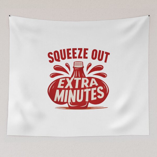 Item preview, Squeeze Out Extra Minutes Red Sauce Bottle Motivational Condiment designed and sold by FWLKIT.