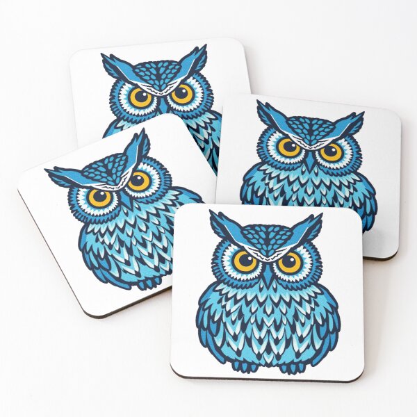 Item preview, Basic Winter Blue Owl Patch Logo designed and sold by Express210.