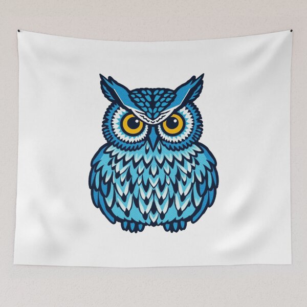 Item preview, Basic Winter Blue Owl Patch Logo designed and sold by Express210.