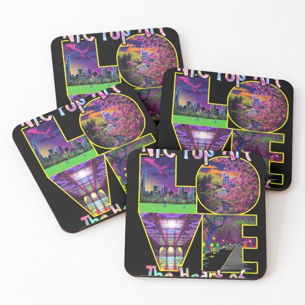 Item preview, NYC Pop Art LOVE | Neon Vibrant New York City  designed and sold by bewitchedcuties.