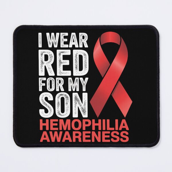 Item preview, I Wear Red For My Son Hemophilia Awareness Ribbon Support designed and sold by grounabslaninal.