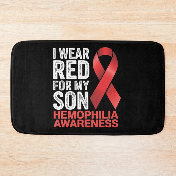 Item preview, I Wear Red For My Son Hemophilia Awareness Ribbon Support designed and sold by grounabslaninal.