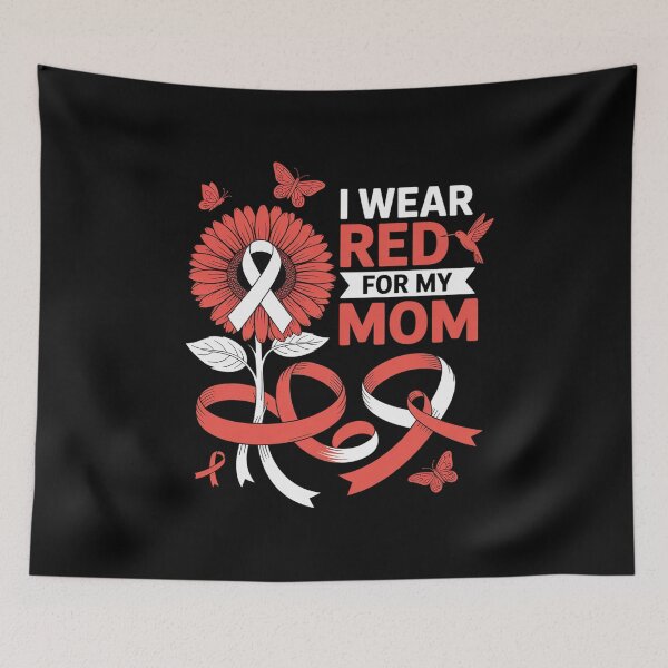 Item preview, I Wear Red For My Mom Myelodysplastic Syndrome MDS Awareness designed and sold by grounabslaninal.