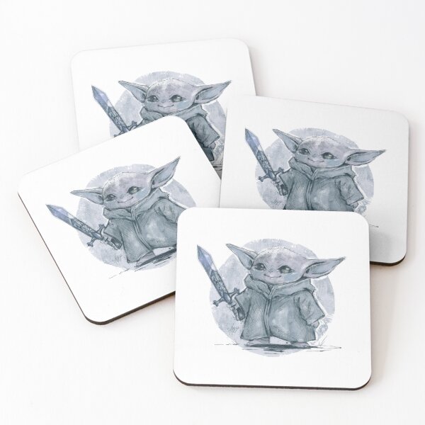 Item preview, BABY YODA WARRIOR STEEL BLUE designed and sold by melyverso.