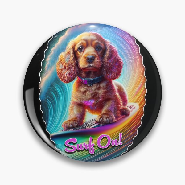 Item preview, Surf on Cocker Spaniel designed and sold by Karen Wood.