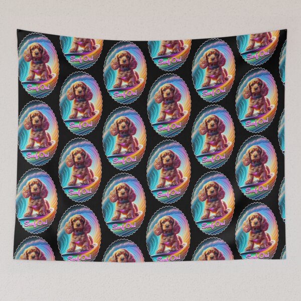Item preview, Surf on Cocker Spaniel designed and sold by Karen Wood.